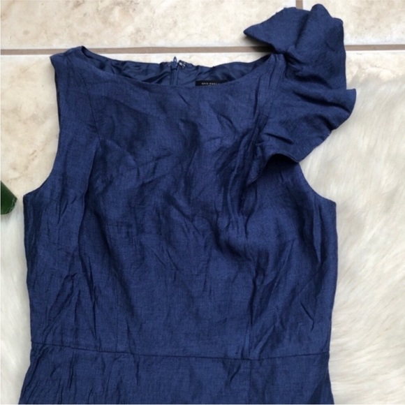 Ann Taylor Chambray Pencil Dress - Picture 4 of 8